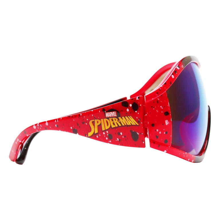 Sun-Staches Spider-Man Kids Sports Wrap Sunglasses Red Paint  display picture 2