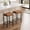 Brown-2, variant on Bar Stools Set of 4, 26 Inch Counter Height Bar Stools, Modern Saddle Bar Stools with Thick Faux Leather Seat, Metal Frame & Footrest, Kitchen Island Stools for Dining Room Pub Café, Brown