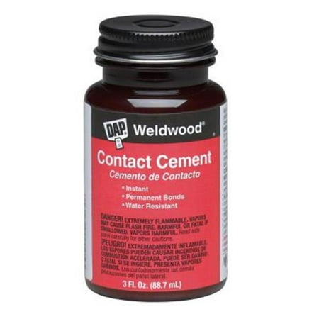 Dap 802-00107 Weldwood Contact Cement Bottle 00105, Tan, 3 fl. oz