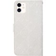 thumbnail image 4 of Compatible with iPhone 15 Pro Max Case with Card Holder Leather Flip Folio Case Retro Embossing with Kickstand Magnetic Protective Cover Wallet Case for iPhone 15 Pro Max 6.7 inch White XCM, 4 of 16