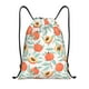 thumbnail image 1 of Fotbe Peach Bolsa Mochila con Cordón Estampada, Bolsa de Gimnasio Deportiva, Bolsa Cinch, Bolsa con Cordón para Hombres y Mujeres-Small, 1 of 6
