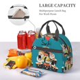 thumbnail image 5 of Naloa I Love Sushi Print Lunch Bag for Women & Men Insulated Lunch Box or Cooler Lunch Tote Bags for Work, Travel, Outdoor, 5 of 5