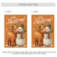 thumbnail image 4 of Birthday Party Garden Flags Outdoor Patio Decoration Flags 28x40in Christmas Snowman and Cute Yak, 4 of 6