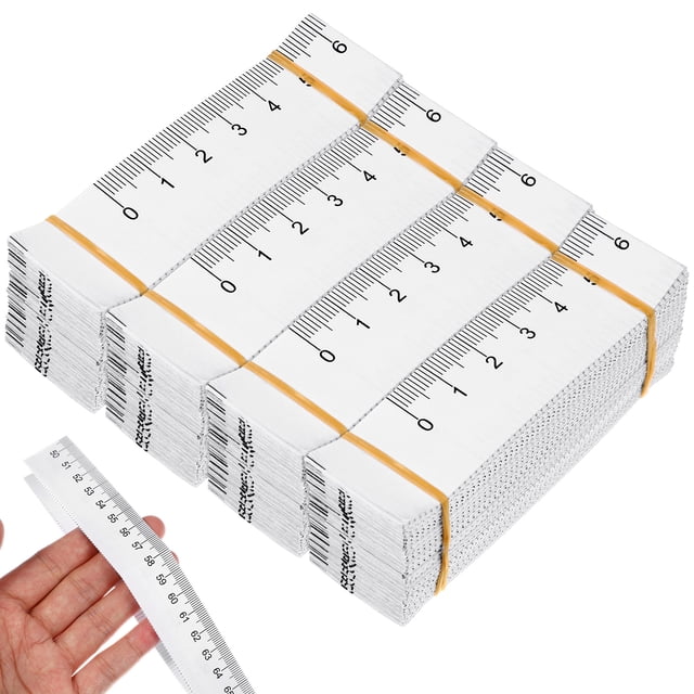 BRIGHTFUFU 100 cintas métricas de papel desechables, de doble escala, flexibles y para heridas.