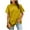 Yellow1, variant on Lmnyox Summer T Shirt Womens Short Sleeve Solid Color Fashion Tee Shirt Dropped Shoulder Crew Neck Loose Shirts