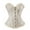 Beige, variant on Corset Belts for Women Vintage Ruffles Overbust Boned Bustier Bodysuit Lace Up Push Up Embroidery Patterns Corset Belt Halloween Brown