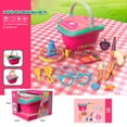 thumbnail image 2 of Esaierr Kid Play House Picnic Basket Simulation Fruit Portable Storage Set Multi Kind of Toy for 3+Y, 2 of 5