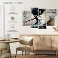 thumbnail image 4 of Elephant Stock African Dancer Wall Art - Horizontal Multi Panel Canvas - Living Room Wall Decor - People Multi Panel - Beige And Brown Decor - 24" x 14", 4 of 4
