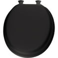 thumbnail image 2 of MAYFAIR Soft Toilet Seat Easily Remove, ROUND, Padded with Wood Core, Black, 13EC 047, 2 of 6