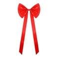 thumbnail image 1 of Lazo navideño, decoración navideña, lazo gigante, manualidades, envoltura de regalos, Navidad Rojo, 1 of 9