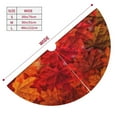 thumbnail image 3 of Sikiie Autumn Leaf 30-48 inches {designName} Print Christmas Tree Skirt Snowman Xmas Tree Skirt with Edge Christmas Decorations for Holiday Party30", 3 of 7