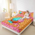 thumbnail image 4 of jejeloiu Basketball Ice Cream Queen Sheet Sets,Teens Boy Game Bed Set For Sport Lover 4 Pieces, 4 of 7