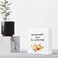 thumbnail image 5 of Zomyto 7x7 Inch But What is Grief If not Love Persevering Wooden Box Sign Desk Decor,Sympathy Quote Wooden Block Plaque Sign, 5 of 7