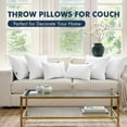 thumbnail image 2 of Throw Pillows Inserts, Pack of 2 14x22 Inch 100% Virgin Fiber Filling Bed Couch Pillows, 2 of 8