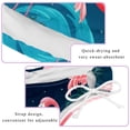 thumbnail image 3 of Flamingo Tropical Rainforest Women's Bikini Set with Detachable Sponge and Adjustable Strap, Two-Pack, Ideal for Swimming Suit Beach Vacation!, 3 of 6