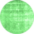 thumbnail image 1 of Ahgly Company Indoor Round Persian Emerald Green Traditional Area Rugs, 7' Round, 1 of 4