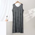 thumbnail image 2 of Asxite Womens Pajamas Solid Sleeveless Crew Neck Rayon Bow Print Nightgown Casual, 2 of 5