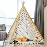 LELINTA Large 51"x47"x47" Teepee Tent for Kids - Tepee Play Tent Indoor and Outdoor Portable - Play Tent for Boy and Girls - Childrens Play Tent Playhouset