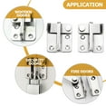 thumbnail image 5 of FRCOLOR 4 pcs  Door Bolts Latch Anti-theft Sliding Door Lock Left Right Barn Gate Bolt, 5 of 8