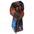 thumbnail image 2 of Holiday Gifts! Titcea Winter Scarf for Women Thicken Tassels Plaid Print Shawls Wraps Windproof Warm Outdoor Cold Protection Scarves, 2 of 3