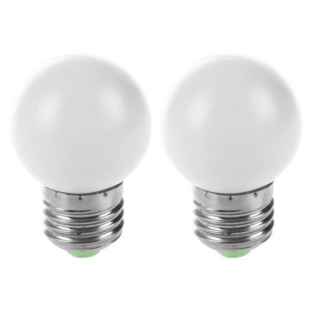 

2X E27 LED Light White Bulb Plastic Bulb (0.5W Power White)