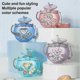 thumbnail image 1 of 2026 500ml Cute Water Bottle with Straw Nozzle and Shoulder Strap, 1 of 5