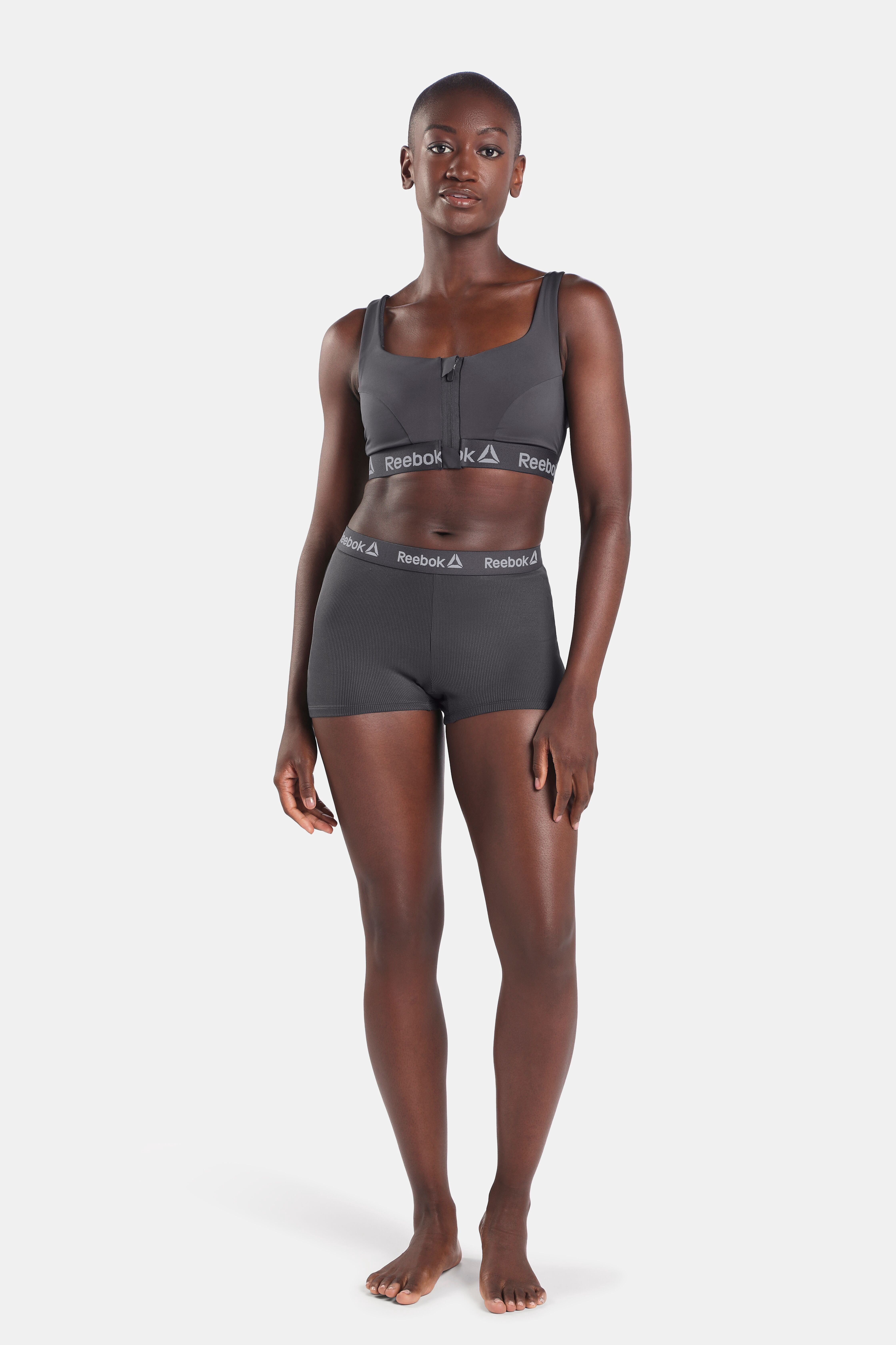 Reebok Women's Flex Rib Boyshort Underwear, 3-Pack, Size S - 2XL