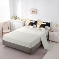 thumbnail image 3 of Homewish Gold Black Ombre 7-Piece Twin Bedding,Watercolor Oil Painting Bedding Comforter Set,Light Gray Reversible, 3 of 8