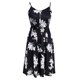 thumbnail image 4 of Vestido casual de color sólido con cuello en V sin mangas con tirantes en la playa de verano con botones a la moda para mujer Pompotops ghjkhdj6811, 4 of 4