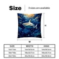 thumbnail image 5 of Starry Shark Velvet Throw Pillow Covers Set of 2 with Unique Patterns for Bed and Sofa, Available in 16x16, 18x18, and 20x20 Inches for Various Occasions, 5 of 6