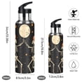 thumbnail image 2 of Yayeee 20oz Insulated Water Bottle Double Wall Stainless Steel with Flip Straw Lid, Black Halloween Dancing, 2 of 7