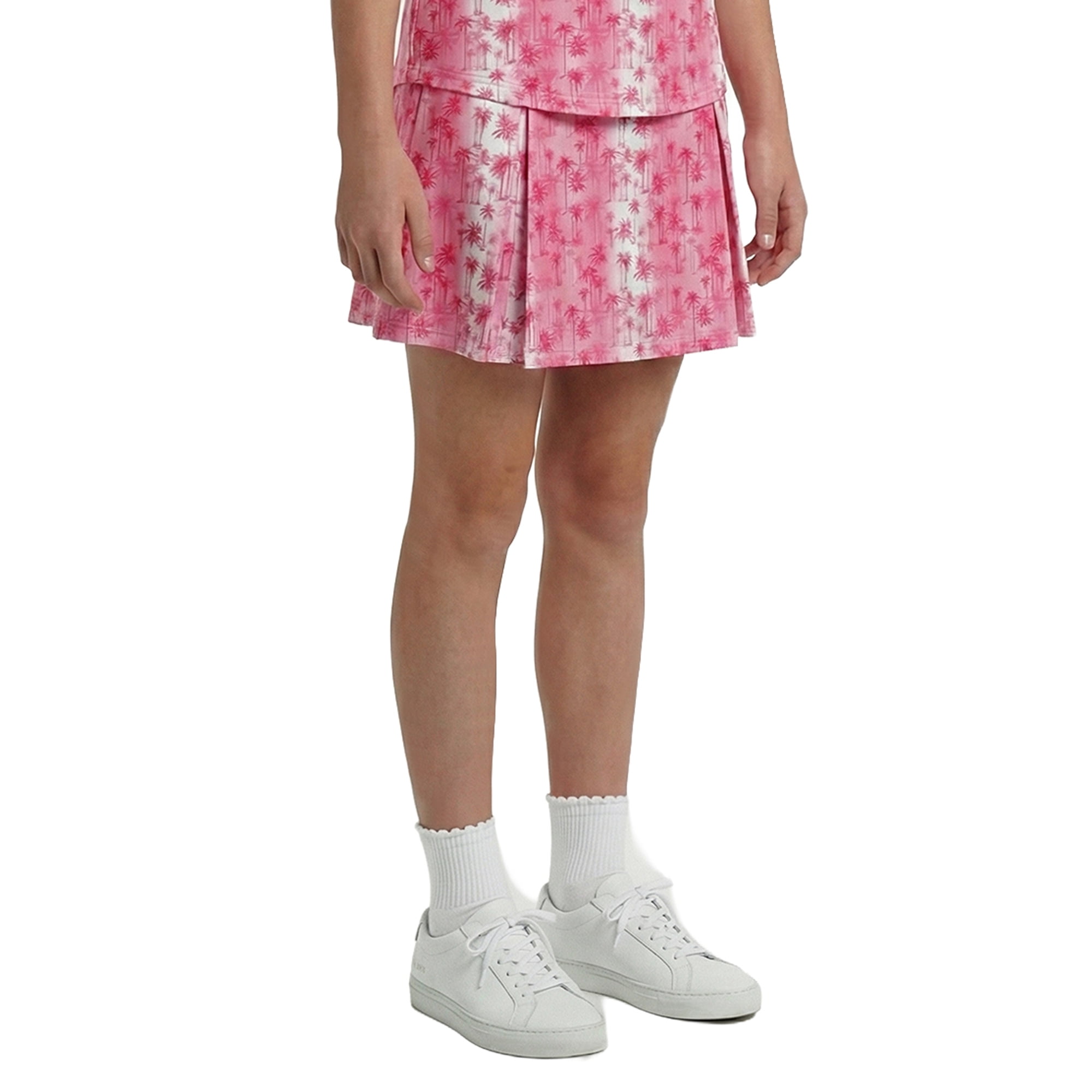 Birdie Bound Girls Sunset Palm Print Skort with UPF50, Sizes XS-XL