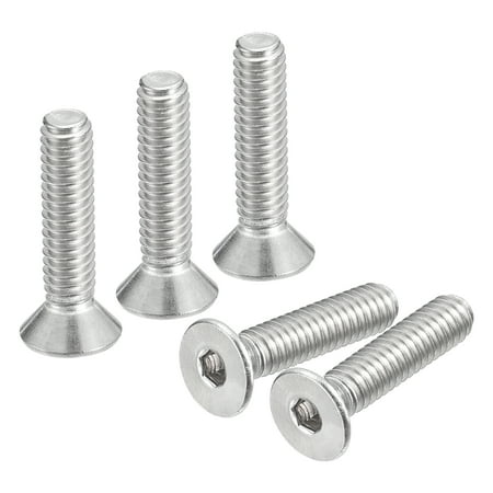 

#8-32x3/4 Flat Head Socket Cap Screws 304 Stainless Steel Hex Socket Drive Fasteners Bolts 50Pack