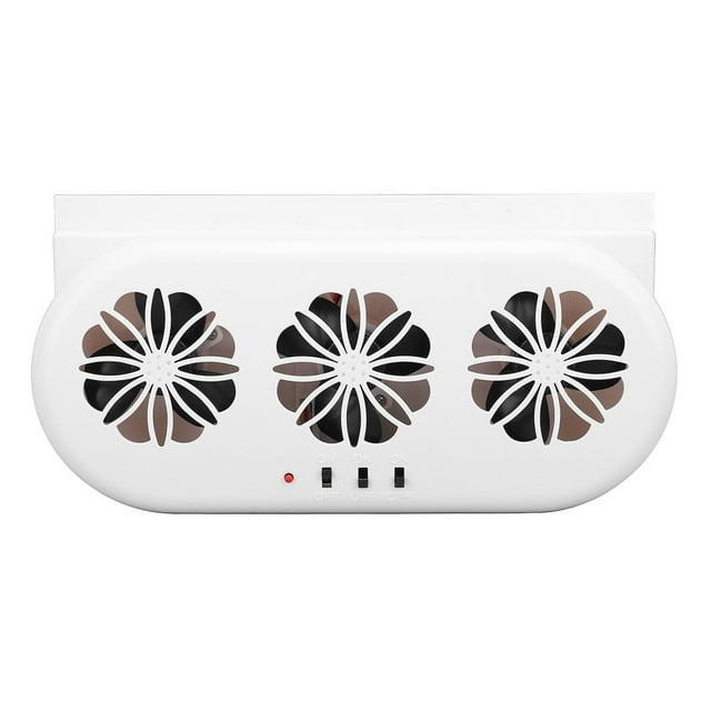 Dsscvnef Solar Car Exhaust Fan 5000 Solar Powered Car Exhaust Fan Air Circulation Vehicle Vent Fan with USB Interface for Use in Cars Home Rooms Ventilation