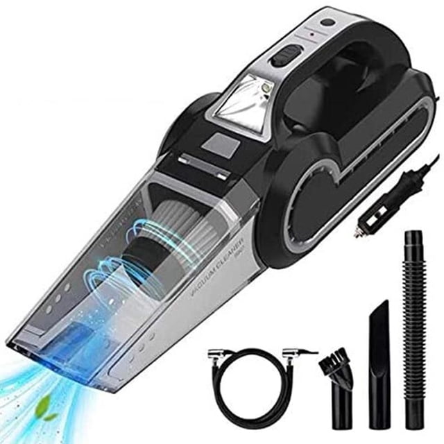 Aspirador 4 en 1 para polvo y agua de automóviles con luz LED
