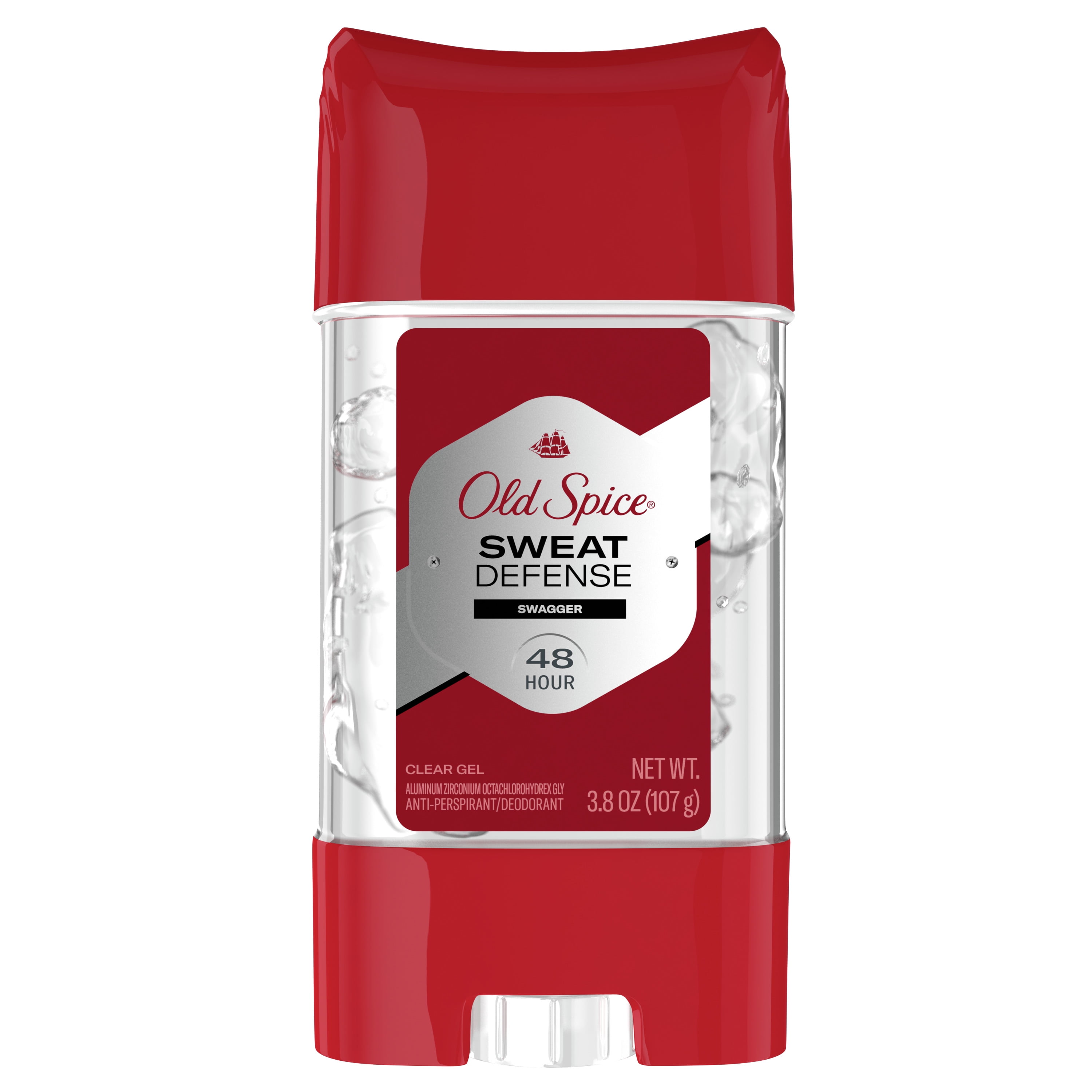 Old Spice Red Zone Clear Gel Antiperspirant Deodorant for Men, Swagger Scent, 3.8 oz