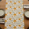 thumbnail image 5 of Table Runners 72 Inches Long Dress Scarves, Spring Daisy Farmhouse Kitchen/Dining Table Runner, Coffee Tablerunners, Country Vintage Yellow White Floral Leaf 16x72 Inch, 5 of 9