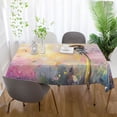 thumbnail image 6 of YAZAOO Square Tablecloth Watercolor Dandelion Pattern Tableclothes, 6 of 9