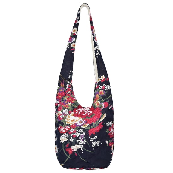 KXF Boho Bag Women Large Crossbody Bag Shopping Hobo Sling Bags Cotton Handbag Cozy Messenger Purse