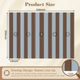 thumbnail image 3 of Wallpaper Brown Blue Striped Design Peel and Stick Wall Murals 100"H x 144"W Removable PVC Wall Paper Self-Adhesive Wall Paintings Art Decor for Bedroom Living Room, 3 of 7