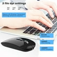 thumbnail image 6 of JOGZMZ 2.4GHz Wireless Bluetooth Mode Gaming Mouse Wireless Optical USB Gaming Mouse 1600DPI Rechargeable Mute Mice, 6 of 8