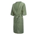 thumbnail image 6 of MEICHEN Bath Robes for Women Fashion Short Sleeved Long Bathrobe Home Clothes Solid Color Linen Pajamas Robe Women's Essentials Summer Loungewear, 6 of 7