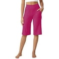 thumbnail image 2 of BinBiL Women Oversized Drying Tight Elastic Comfortable Fitness Pants Yoga Pants Hot Pink-C XL(XL), 2 of 8