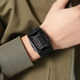 thumbnail image 4 of Fashion Men's Digital Analog Watches Square Face Sport Casual Dual Display Multifunctional Wristwatch for Men with Alarm Waterproof LED Luminous, 4 of 8