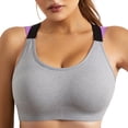 thumbnail image 2 of Xmarks Women's 1/2/3 Pack High Support Sports Bras Strappy Cross Back Padded Wokout Running Yoga Gym Bra, 2 of 6