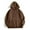 Brown, variant on LLKIUHNMOPS Lightweight Hoodies for Women Ladies Hooded Solid Round Neck Long Sleeve Sweatshirt Tops Hoodie with Pockets (Brown-XL)