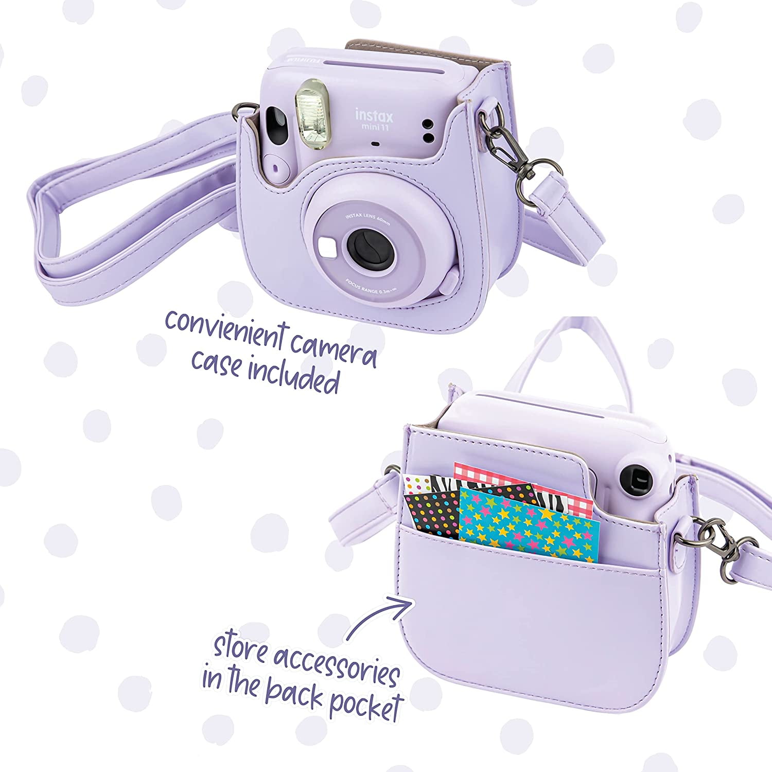 Funda Para Cámara Fuji Instax Mini 12 Irisdiscente - Guanxe Atlantic  Marketplace