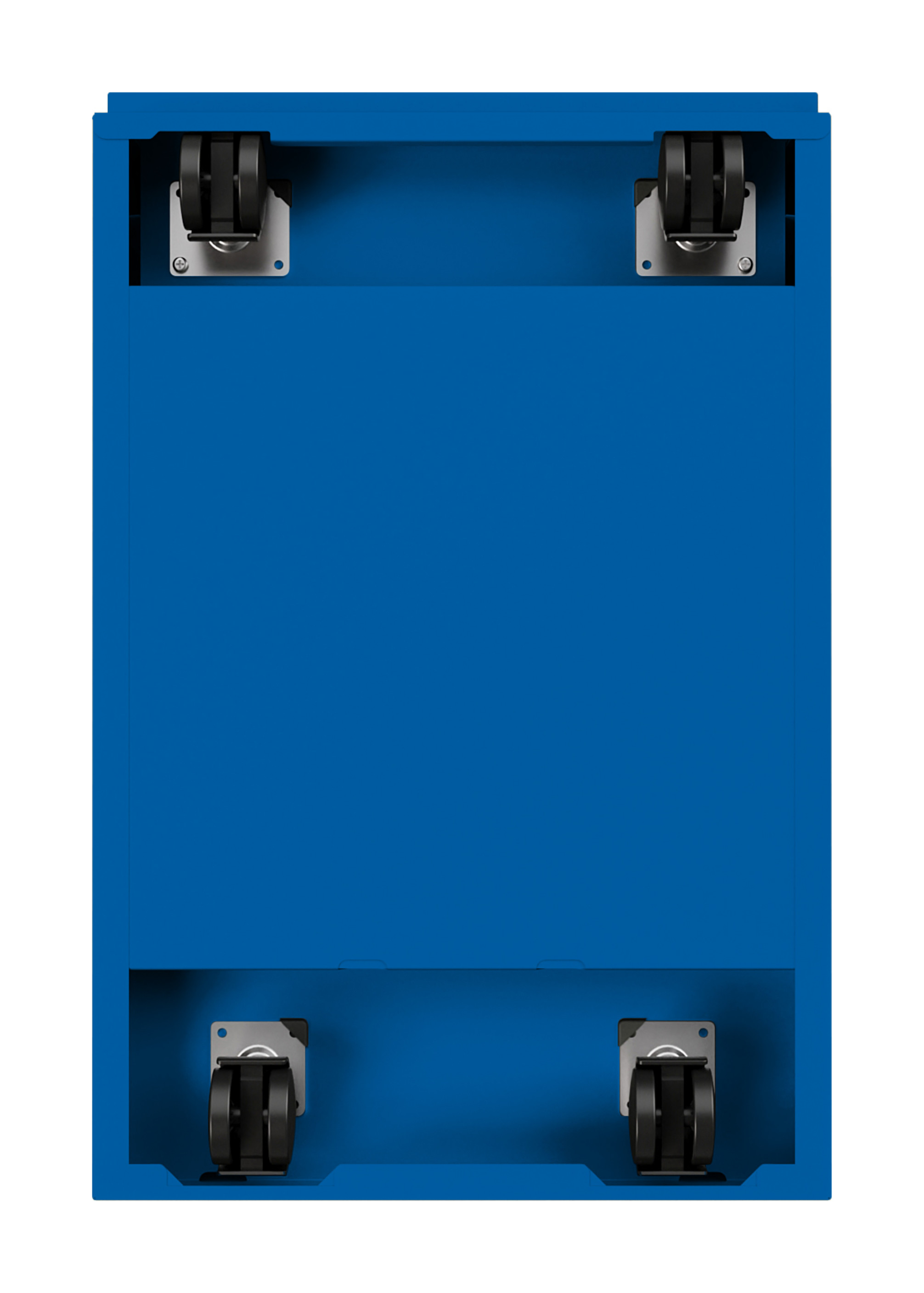 Hirsh 20" Deep Mobile Pedestal File Cabinet 2 Drawer File-File, Letter Width, Blue - image 5 of 6