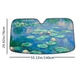 thumbnail image 4 of Awypu Water lilies Car Shades for Front Windows, Funny Windshield Sun Shade for Vehicle SUV Truck Protector 55.12*29.92 in, 4 of 7