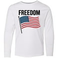 thumbnail image 3 of Inktastic Freedom American Flag Long Sleeve Youth T-Shirt, 3 of 5